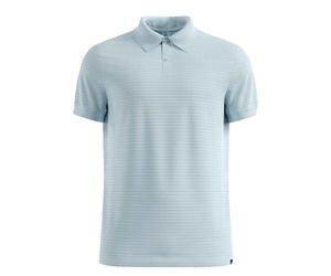 Ascent Poloshirt Naturfaser Herren-Baby blue-S