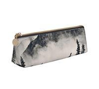 ASEELO Canadian Smokey Mountain Cliff bedrucktes Federmäppchen mit Reißverschluss-Federmäppchen, Schreibwaren-Organizer, tragbare Schreibwaren-Tasche