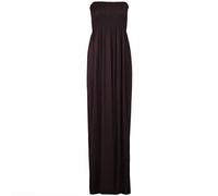 asfashion online Damen Maxikleid Kleid, Einfarbig Schwarz * 34-52 Gr. 50-52, braun