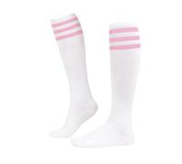 ASFWAGQ Klassische Damen Socken Cheerleader Kostüm Kniestrümpfe Schlauchstrümpfe Sportsocken mit drei Streifen