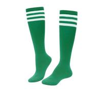 ASFWAGQ Klassische Damen Socken Cheerleader Kostüm Kniestrümpfe Schlauchstrümpfe Sportsocken mit drei Streifen