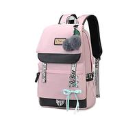 Asge Schulrucksack Mädchen Schulranzen mit Ergonomischem Design Schultasche Campus Backpack Nylon Wasserdicht Daypacks Damen Freizeitrucksack Teenager Rucksäcke Modisch Schule Bag