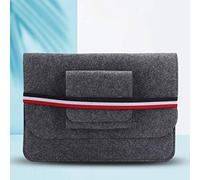 ASHATA 13-13.3 Zoll Universal Laptop Hülle, Ärmel Filz Laptop Schutzhülle für 13-13.3 Zoll Laptop mit Kleiner Filz Zubehör Tasche, Dunkelgrau