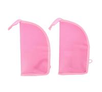 ASHATA Reise-Kulturbeutel, Leichtes, Aufrechtes Mesh-Design für Make-up und Toilettenartikel für Kurztrips, 2er-Pack (PINK)