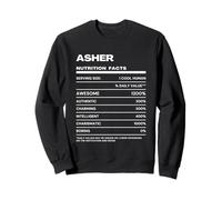 Asher Durchschnittliche Nährwerte Name Lustig Sweatshirt