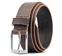 Ashford Ridge 34-mm-Gürtel aus Vollnarbenleder mit klassischer Schnalle - Braun 3XL