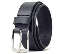 Ashford Ridge 34-mm-Gürtel aus Vollnarbenleder mit klassischer Schnalle - Schwarz 4XL