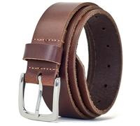 Ashford Ridge 35 mm Echtledergürtel - Herren - Damen - Unisex für Jeans und Hosen - Antiquität Braun 110cm (nickelfrei)