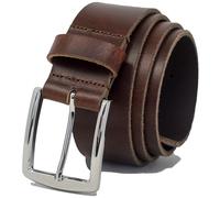 Ashford Ridge 40 mm Gürtel aus Vollnarbenleder mit klassischer Schnalle - Antikbraun Groß