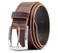 Ashford Ridge 40 mm Gürtel aus Vollnarbenleder mit klassischer Schnalle - Antikbraun Klein