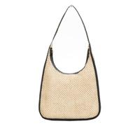 ASHSDI Strohtaschen Damen Gewebte Lässige Tragetaschen, Umhängetasche, Kleine Strand-Strohtasche Für Damen Sommer Strohsack Strandtasche(Color:B)