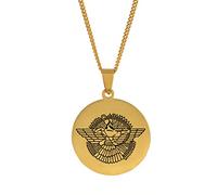 Ashur Gott-Anhänger-Halsketten Für Frauen Männer, Assyrischer Aramäischer Schmuck, Ethnische Vintage-Geometrische Accessoires, Trendige Unisex-Regionskarte, Hiphop-Hochzeit, Verstellbare Kett