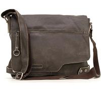 Ashwood - Herren Leder Messenger Bag - Umhängetasche Groß - Laptoptasche 13 Zoll - Laptop und Notizbuch A4 - Camden - 8353 - Braun