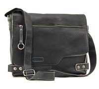Ashwood - Herren Leder Messenger Bag - Umhängetasche Groß - Laptoptasche 13 Zoll - Laptop und Notizbuch A4 - Camden - 8353 - Schwarz