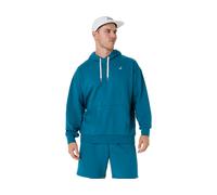 Herren Tennissweatshirt Asics French Terry Relaxed Pullover - dark teal - Blau (S)