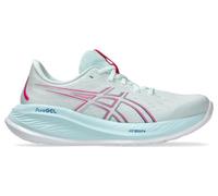 asics gel cumulus 26 laufschuhe blau rosa damen