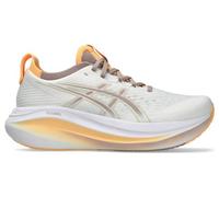 asics gel nimbus 27 laufschuhe weis orange damen