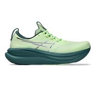 Asics Herrenlaufschuhe GEL-Nimbus 28 Illuminate Yellow/Foggy Teal, neutraler Komfort-Laufschuh mit maximaler Dämpfung - hellgrün / 45