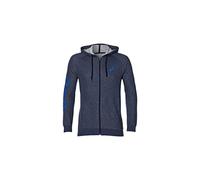 asics Herren Big Fz Hoodie Kapuzenpullover, Peacoat Heather Blue, XL