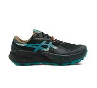 Trailrunningschuh ASICS "TRABUCO 14 Gore-Tex", Herren, Gr. 49, schwarz, misty pine, Synthetik, Schuhe, wasserdicht, profiliertes Gummi-Laufsohlenprofil, mit Schnürung, Topseller (24127942-49) schwarz,
