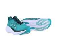 Asics Laufschuhe Gel Nimbus 27 (Dämpfung) türkis/grün Herren, Größe Euro (US) 43,5 (9,5)