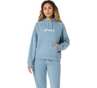 Damen Tennissweatshirt Asics Logo Fleece Pullover - saba blue - Blau (XS)