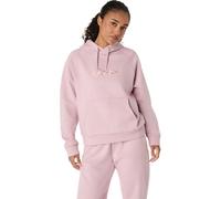 Damen Tennissweatshirt Asics Logo Fleece Pullover - morganite - Rosa (XS)