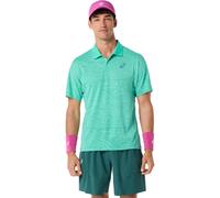 Asics Match Jacquard Herren Poloshirt (Grün S)