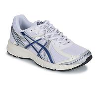 Sneaker ASICS "JOG 100S", Damen, Gr. 44,5, weiß, independence blau, Synthetik, Schuhe Sneaker (62125559-44,5) weiß, independence blau