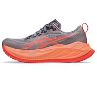 ASICS Superblast 2 Sneaker, Unisex, Erwachsene, Graues Lila/Korallenriff, 13 Wide Women/11.5 Men