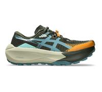asics trabuco max 5 trail laufschuhe fur herren khaki blau 44.1/2