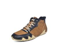 Asifn Herren Freizeitstiefel Leder Outdoor-Wanderschuhe Rutschfeste Leichte Bequeme Kurze Stiefel Zum Autofahren Braun 45 EU