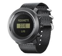 Asixxsix 100 M Tauchbare Unisex-Taucheruhr, Digitale Schwimm-Taucherarmbanduhr, LCD-Bildschirm mit Timer und Schrittzähler, Barometer, Thermometer, Kompass und Höhenmesser