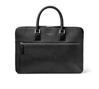 Aspinal of London Connaught Folio in Black Pebble Black 10.75 x15.75 inches / Depth: 1.4 inches Leather