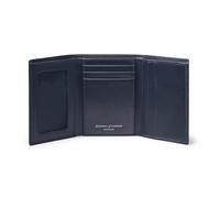 Aspinal of London - Dreifach gefaltete Geldbörse in Marineblau mit Kie Navy 4.25 x3.5 inches Leather