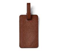 Aspinal of London Gepäckanhänger in Tabakkiesel Brown 4.5 x2.6 inches Leather