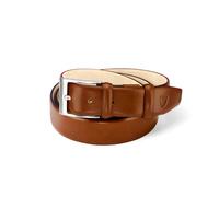 Aspinal of London Klassischer Herrengürtel in glattem Cognac Brown Small: 30-32 inches Leather