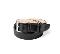 Aspinal of London Klassischer Herrengürtel in glattem Schwarz Black Extra Large: 42-46 inches Leather