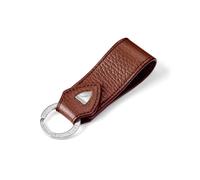 Aspinal of London - Kleiner Schlüsselanhänger mit Lederschlaufe in Tab Brown Length: 3.74 x1.3 inches Leather