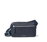 Aspinal of London - Reporter - Kompakte Umhängetasche in Marineblau mi Navy 5.1 x8.5 inches / Depth: 1.8 inches Leather