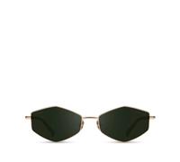 Aspinal of London - Sechseckige Sonnenbrille "Sophia" aus hellgoldenem Gold one size Plastic