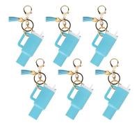 Aspire 6PCS Mini Tumbler -Schlüsselanhänger mit unterschiedlichem Charme, niedliche Tassenzubehör, Geldbeutel -Handtaschen -Rucksack -Charme für Lippenbalsam