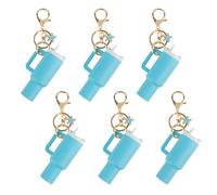 Aspire 6PCS Mini Tumbler -Schlüsselanhänger mit unterschiedlichem Charme, niedliche Tassenzubehör, Geldbeutel -Handtaschen -Rucksack -Charme für Lippenbalsam