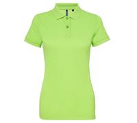 Asquith & Fox Damen/Damen Kurzarm-Poloshirt aus Performance-Mischung (Neongrün) XL