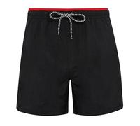 Asquith & Fox Herren Badeshorts - Schwarz / rot | L