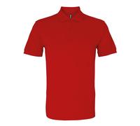Asquith & Fox Herren Bio-Poloshirt in klassischer Passform (kirschrot) S