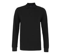 Asquith & Fox Herren Classic Fit Langarm-Poloshirt (Schwarz) 2XL