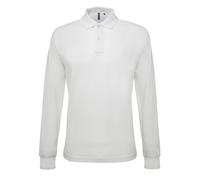 Asquith & Fox Herren Classic Fit Langarm-Poloshirt (Weiß) 2XL