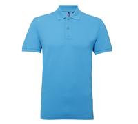 Asquith & Fox Herren Kurzarm Performance Blend Polo Shirt (Türkis) M