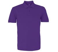 Asquith & Fox Herren-Poloshirt mit kurzen Ärmeln (lila) 2XL